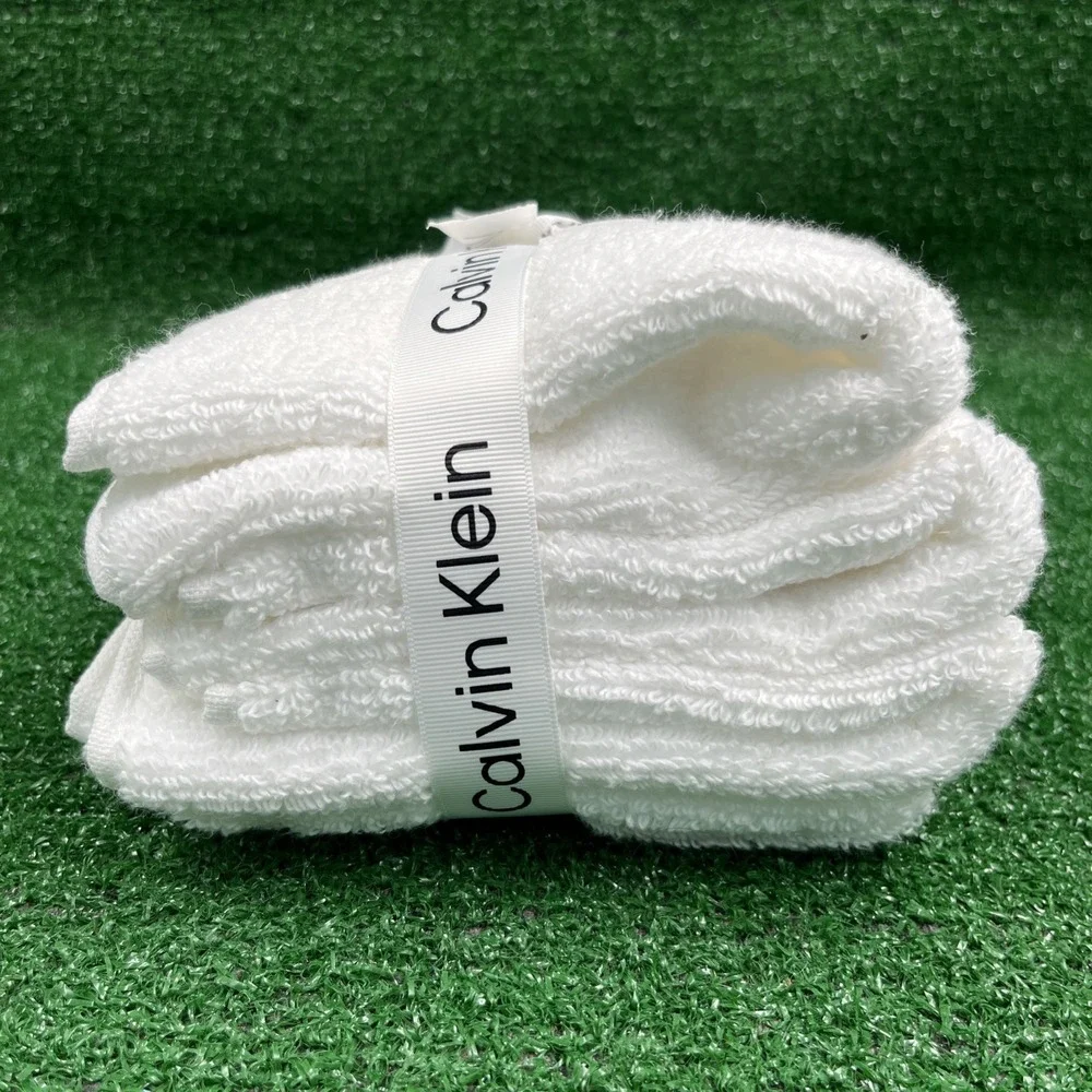 Calvin Klein 4 White Wash Cloths 13